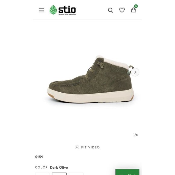 Stio Colter Chukka Insulated Boot Dark Olive Suede Weatherproof Size 7.5 - Picture 1 of 11